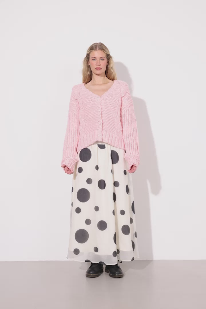 HUNKØN Sabine Knit Cardigan Cardigans Rose