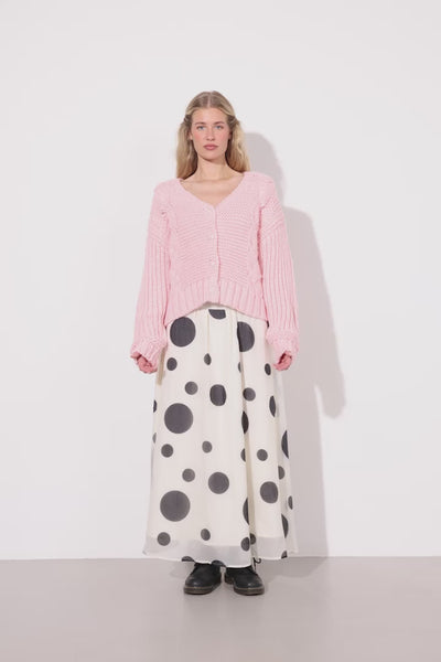 HUNKØN Sabine Knit Cardigan Cardigans Rose
