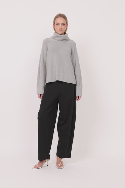 HUNKØN Jules Knit Blouse Blouses Grey