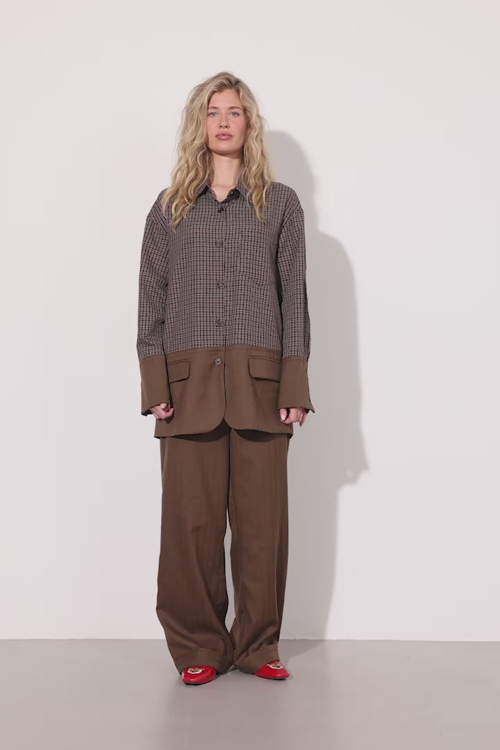 HUNKØN Irena Shirt Shirts Brown