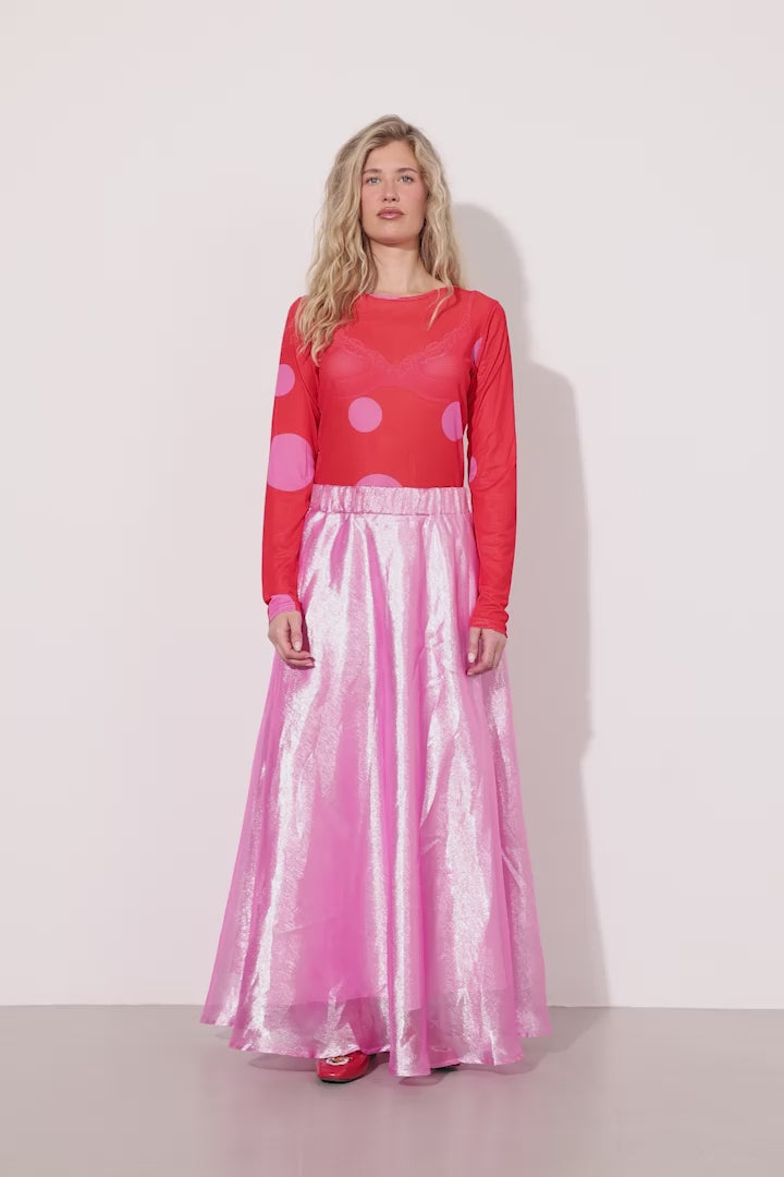 HUNKØN Zinnia Long Skirt Skirts Hot Pink