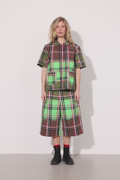 HUNKØN Ramone Shirt Shirts Green Tartan