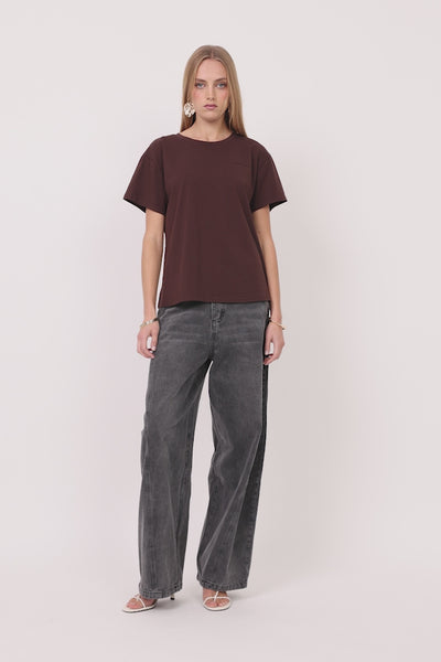 HUNKØN Vibe T-shirt T-shirts Brown