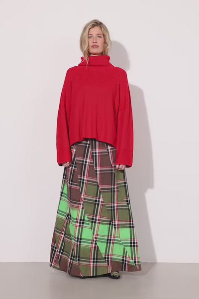 HUNKØN Jules Knit Blouse Blouses Red