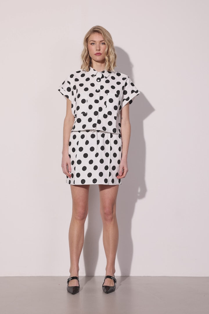 HUNKØN Divina Skirt Skirts White w/ dots