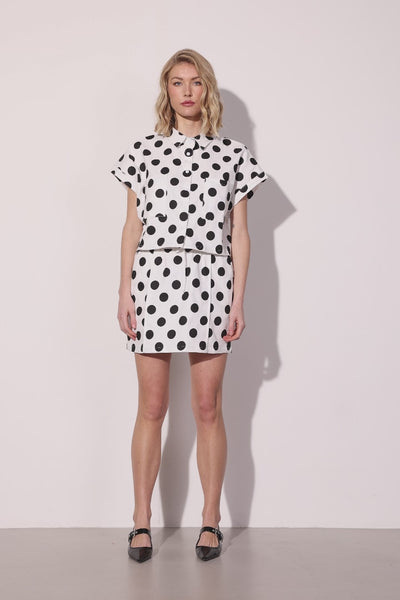 HUNKØN Divina Skirt Skirts White w/ dots