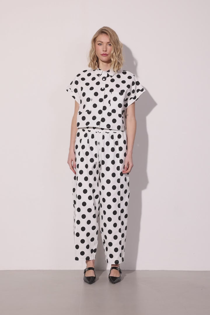 HUNKØN Divina Shirt Shirts White w/ dots