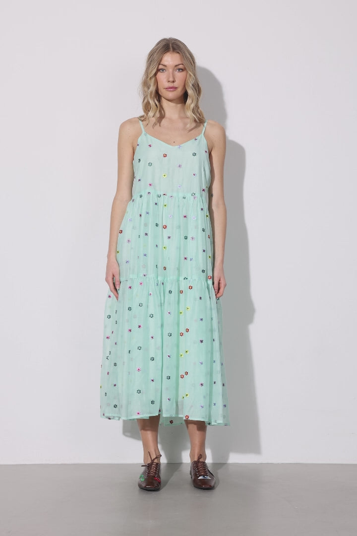 HUNKØN Lucia Strap Dress Dresses Mint