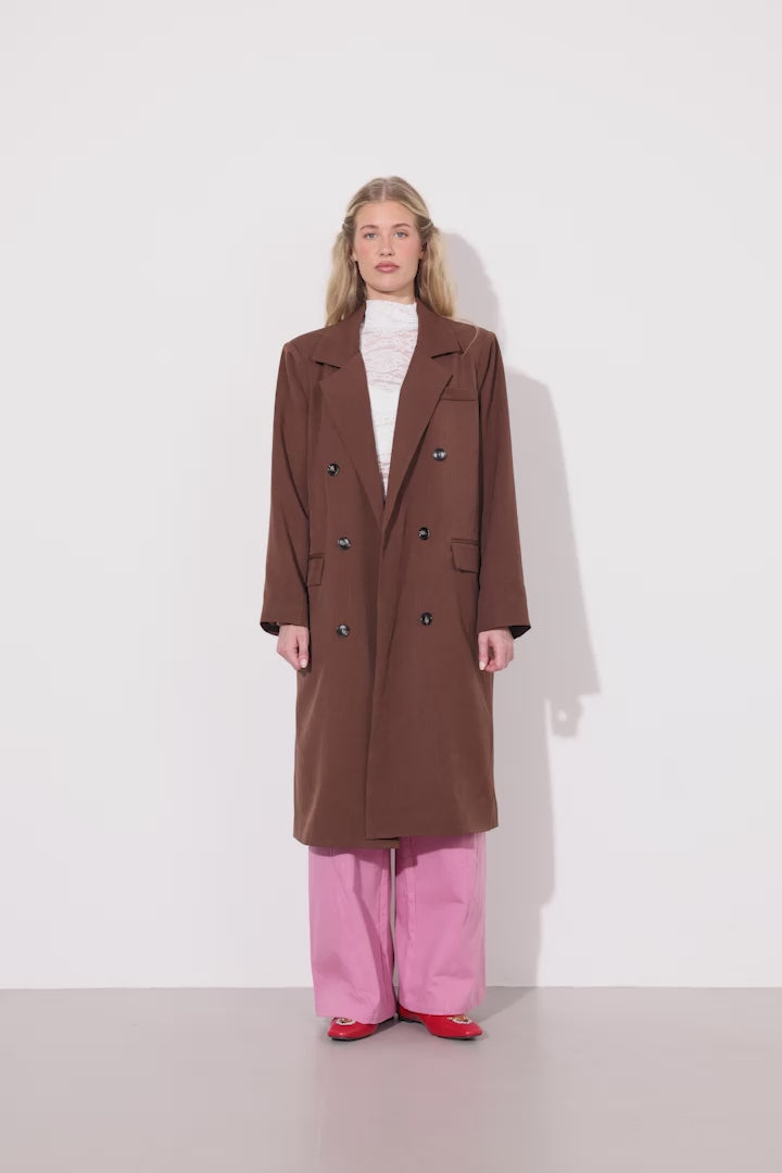 HUNKØN Sia Coat Coats Chestnut