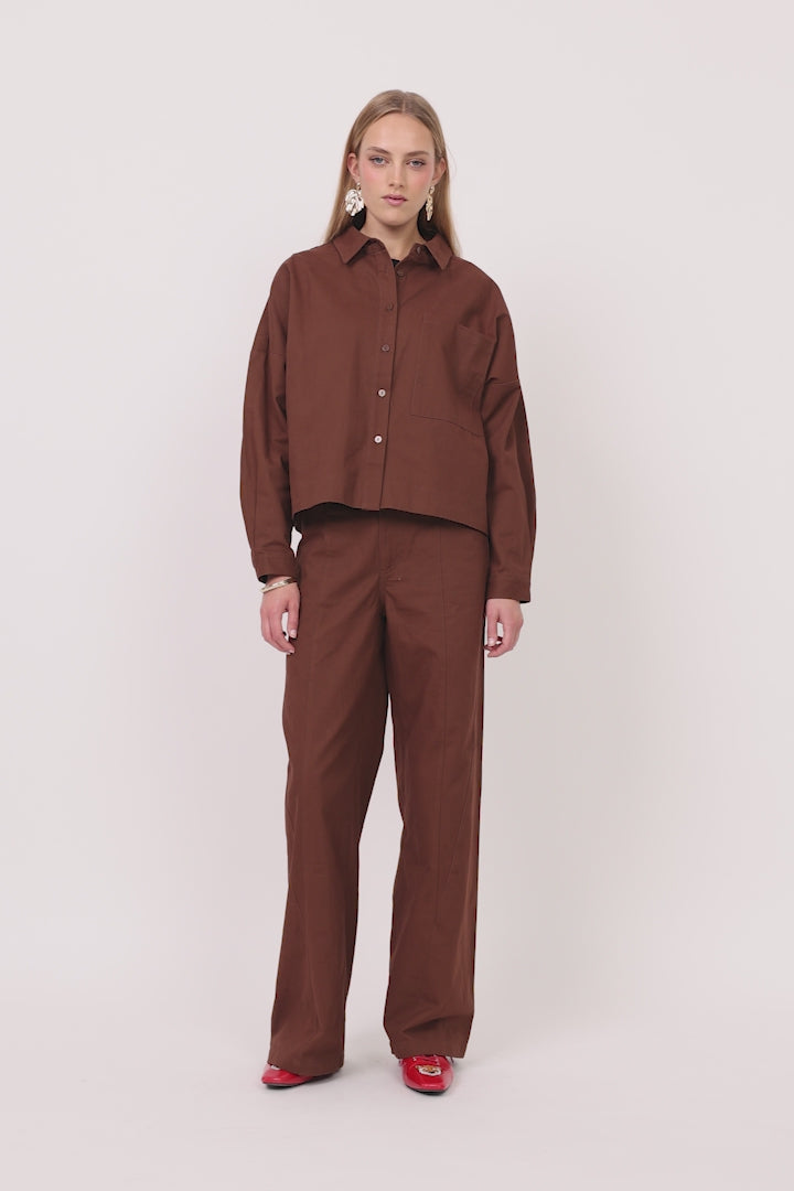 HUNKØN Camden Trousers Trousers Chocolate