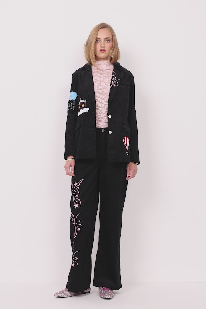 HUNKØN Nadine Trousers Trousers Black