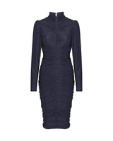HUNKØN Cattia Wrinkle Dress Dresses Navy Glitter