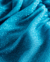 HUNKØN Cattia Wrinkle dress Dresses Turquoise Glitter