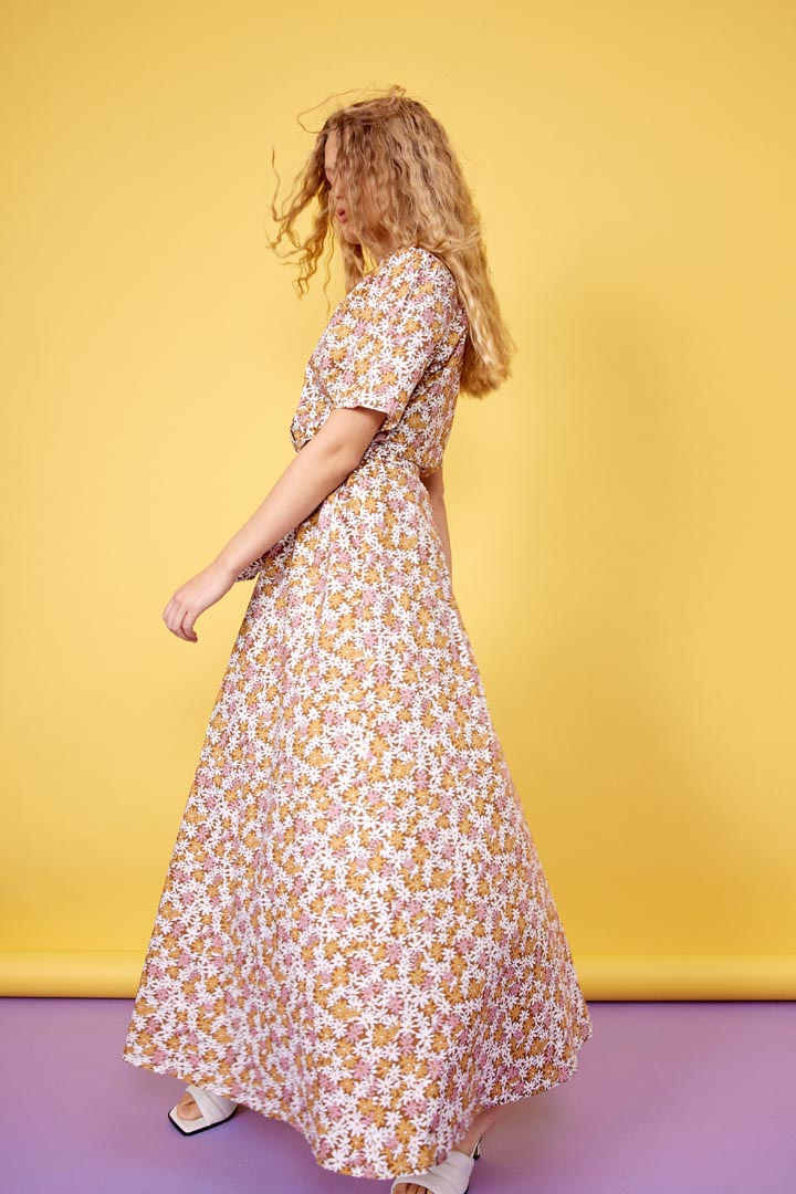 HUNKØN Fleur long dress Dresses Floral