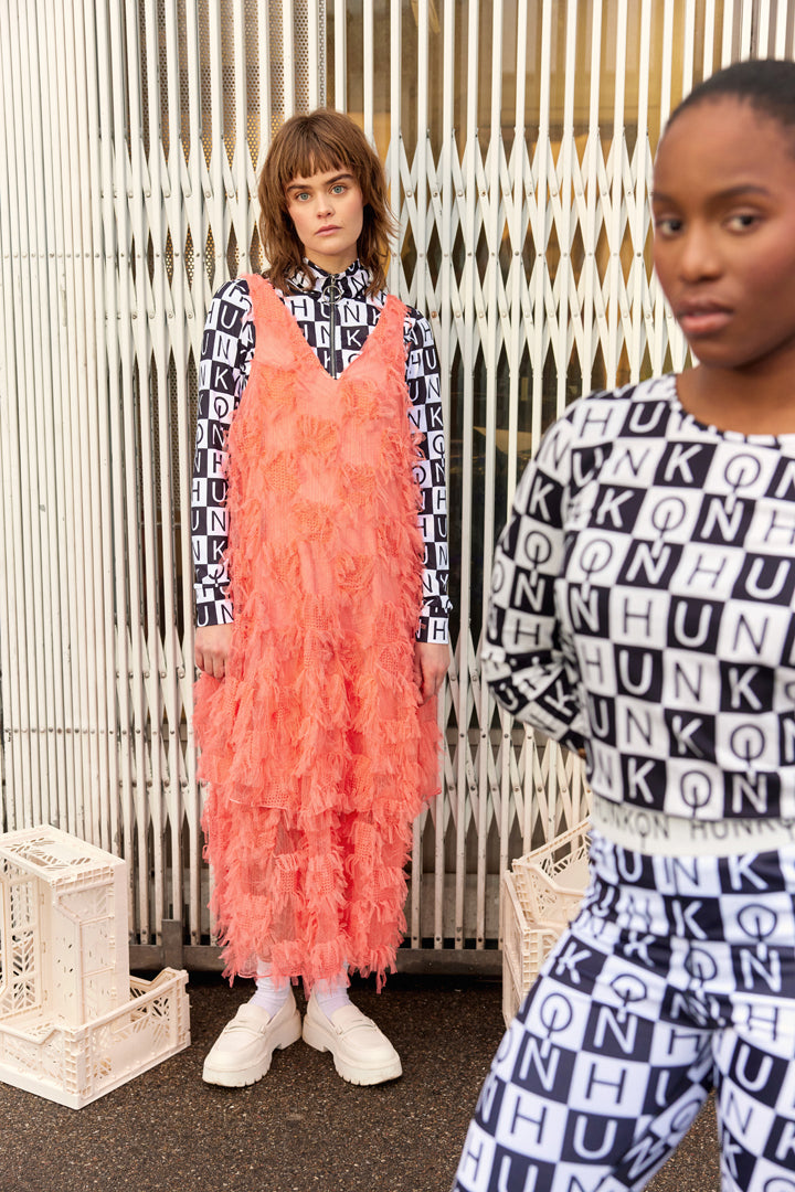 HUNKØN Magda Dress Dresses Coral