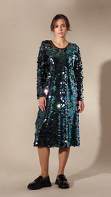 HUNKØN Raven Sequin dress Dresses Black