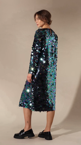 HUNKØN Raven Sequin dress Dresses Black