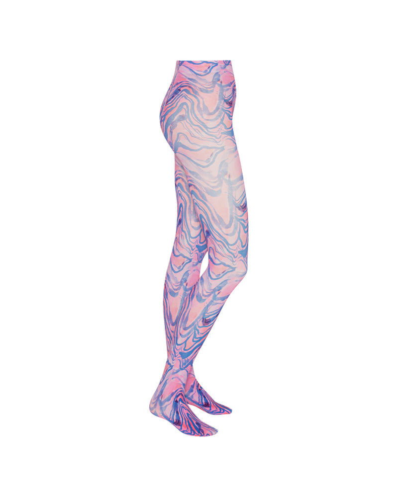 HUNKØN Stockings Accessories Pink Swirl Art Print